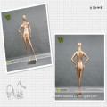 Cheap full body fiberglass golden female mannequin for window display